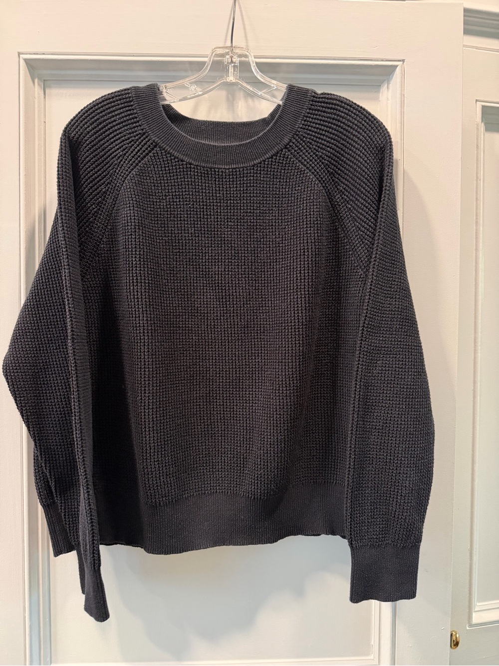 Treasure & Bond 100% Cotton Long Sleeve Sweater - Black - Large